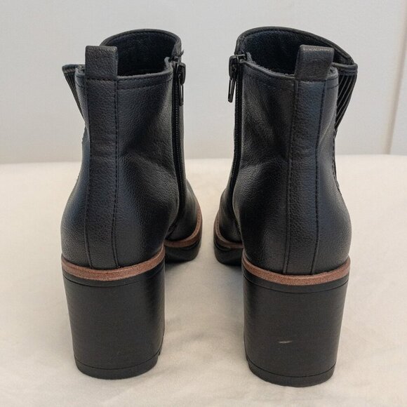 Naturalizer Black Block Heel Chelsea Booties Women’s 8.5 | Zip Up Ankle Boots - Picture 5 of 7